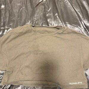 Alphalete Olive Green Crop Top